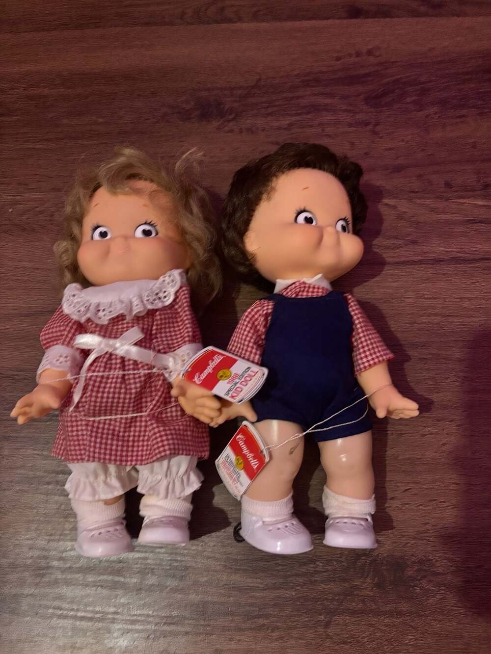Vintage 1988 Campbell's Soup Kids 10-Inch Special Edition Dolls Boy and Girl Set